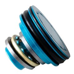 CNC Machined Airsoft Piston Head with Ball Bearing Double O-Ring
