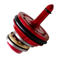 CNC Machined Tactical Airsoft Piston Head with Ball Bearing Blue/Black/Red/Gold
