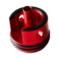 Double O-Ring Airsoft Aluminium Cylinder Head with Top & Bottom Pad for V2 V3 Gearbox
