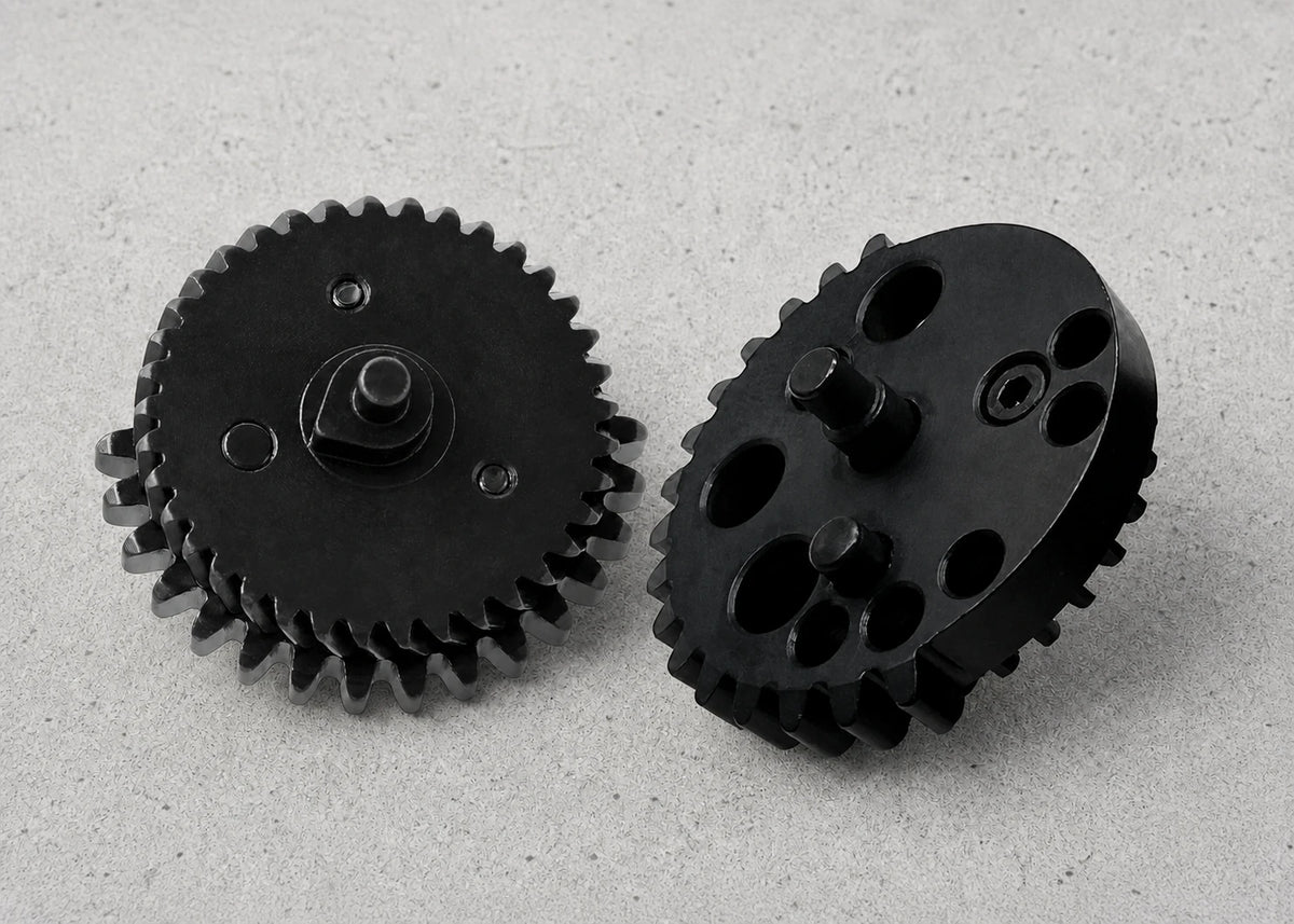 Two JVAN airsoft sector gears with different timing and control features