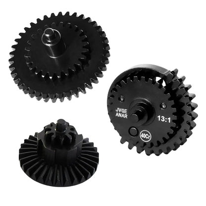 CNC Steel Cut Magnetic Control Tactical Gear Sets 12:1/13:1/16:1/18:1 for AEG EBB Version 2/3 Airsoft Gearbox