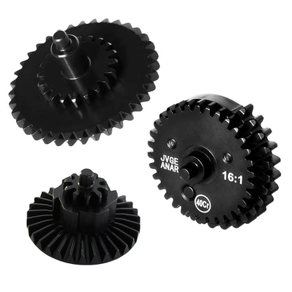 CNC Steel Cut Magnetic Control Tactical Gear Sets 12:1/13:1/16:1/18:1 for AEG EBB Version 2/3 Airsoft Gearbox