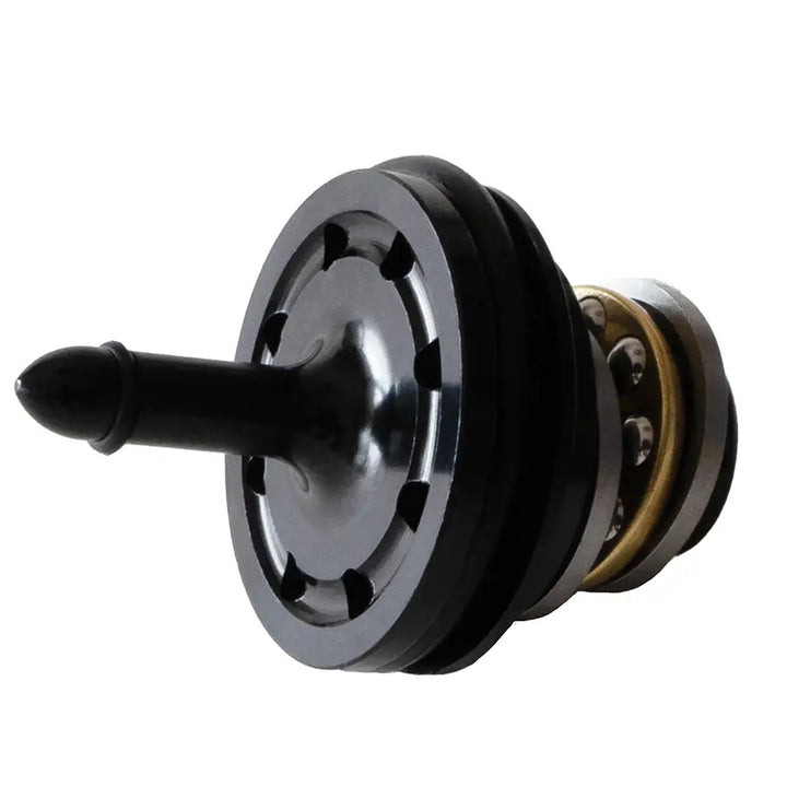 CNC Machined Tactical Airsoft Piston Head with Ball Bearing Blue/Black/Red/Gold
