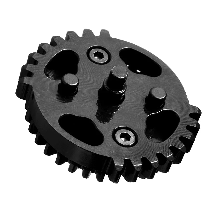 9:1 airsoft dual sector gear reverse view