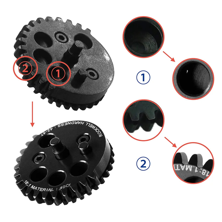 v3 gear JVAN Airsoft Gear Set Original 18:1 V2 V3 Gear Box Parts Steel AEG Gea – JVAN GEAR PRECISION