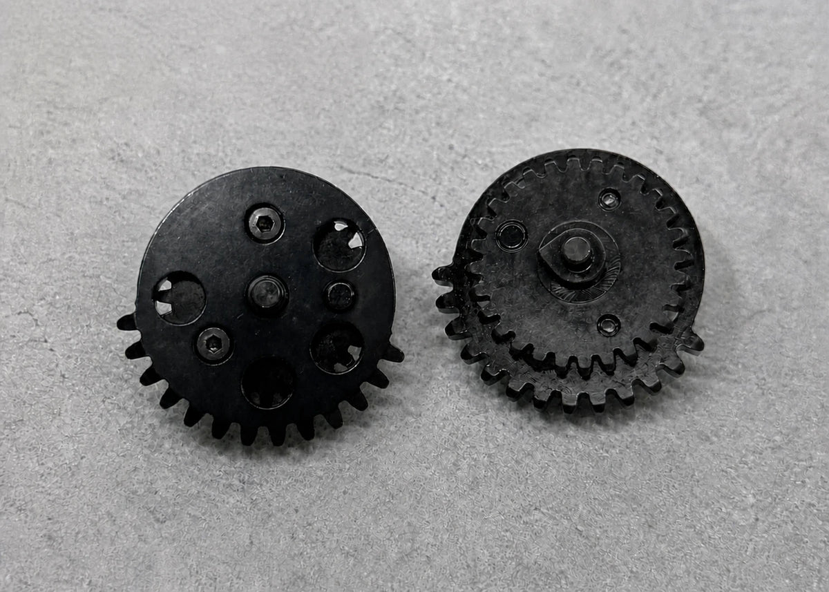Two real short-stroke SSG sector gear examples